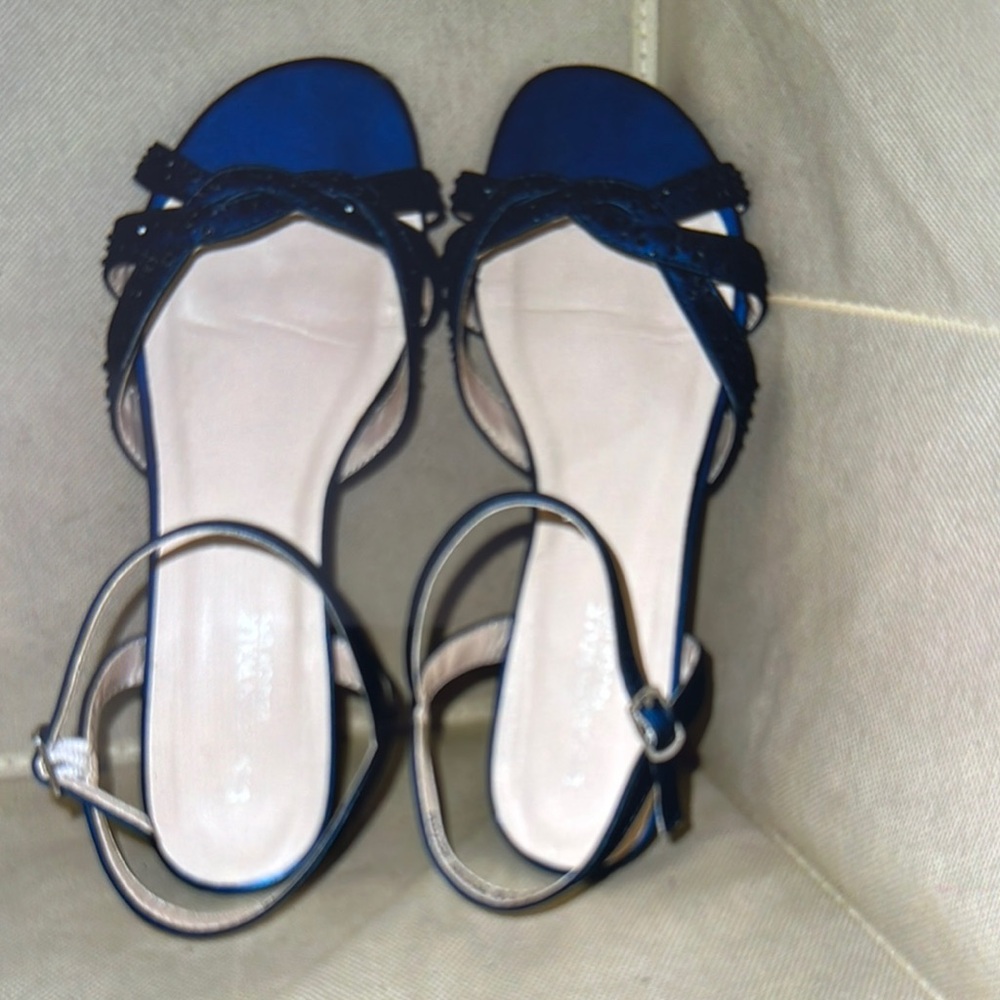 Benjamin Walk Elegant Blue Women's Sandals Prom Wedding Beads 8M